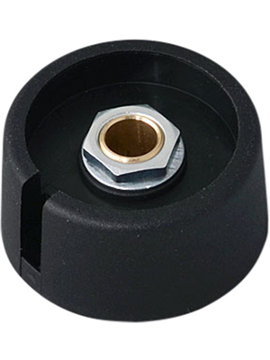 OKW - A3031069 - Control knob with recess black 31 mm, A3031069, OKW