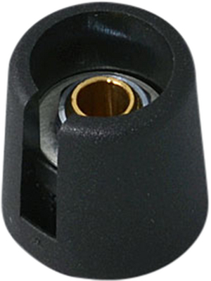 OKW - A3016049 - Control knob with recess black 16 mm, A3016049, OKW