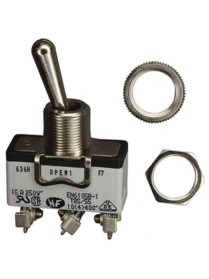 Apem - 636H - Industrial toggle switch on-on 1P, 636H, Apem