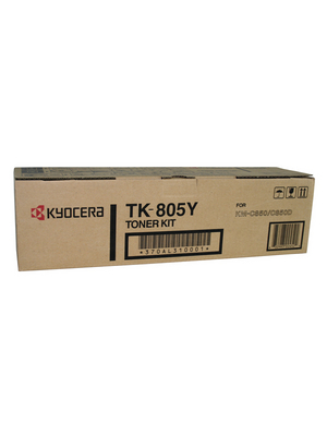 Kyocera - TK-805Y - Toner yellow KM-C 850 10'000 pages, TK-805Y, Kyocera