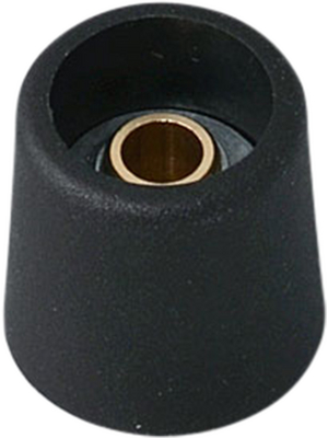 OKW - A3116069 - Control knob without recess black 16 mm, A3116069, OKW