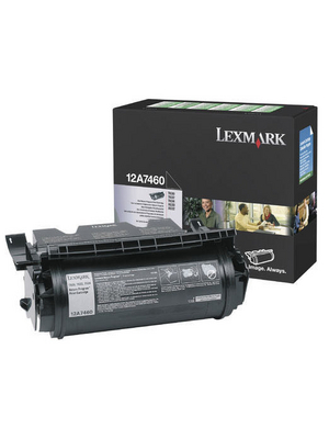 Lexmark - 12A7460 - Toner module 12A7460 Prebate black 5000 pages, 12A7460, Lexmark