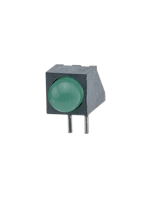 Everlight Electronics - A93B/SYG/S530-E2 - PCB LED 5 mm round green standard, A93B/SYG/S530-E2, Everlight Electronics