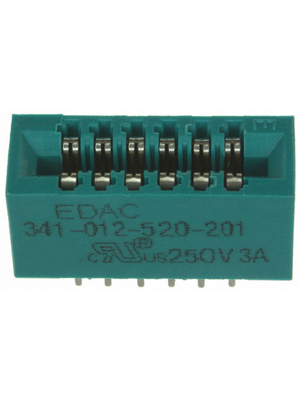 Edac - 341-012-520-201 - Card edge connector 12P, 341-012-520-201, Edac