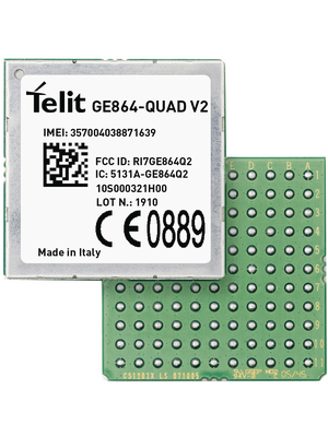 Telit - GE864Q2D003T003 - GSM module 850 MHz / 900 MHz / 1800 MHz / 1900 MHz, GE864Q2D003T003, Telit
