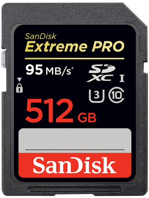 SanDisk - SDSDXPA-512G-G46 - Extreme Pro SDXC card 512 GB, SDSDXPA-512G-G46, SanDisk