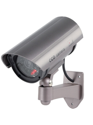 Koenig - SAS-DUMMYCAM30 - CCTV dummy camera for outdoors grey 3 VDC, SAS-DUMMYCAM30, K?nig