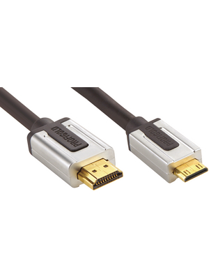 Profigold - PROV1502 - HDMI cable with Ethernet 2.00 m black-silver, PROV1502, Profigold