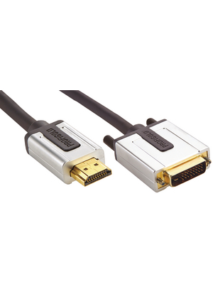 Profigold - PROV1102 - HDMI C DVI cable 2.00 m black, PROV1102, Profigold