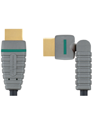 Bandridge - BVL1801 - High-speed HDMI cable with Ethernet, can be rotated 1.00 m blue, BVL1801, Bandridge