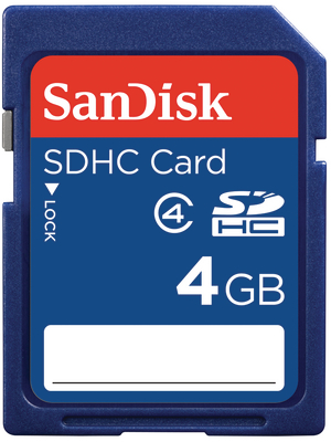 SanDisk - SDSDB-004G-B35 - SDHC card 4 GB, SDSDB-004G-B35, SanDisk