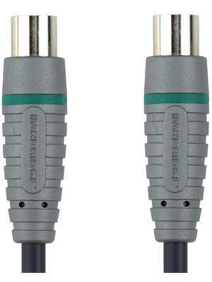 Bandridge - BVL8501 - Coax cable, digital 1.00 m IEC-Plug / IEC-Socket, BVL8501, Bandridge