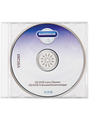Bandridge - VSC263 - CD/DVD lens cleaner, VSC263, Bandridge