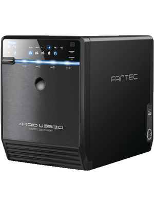 Fantec - 1519 - Hard disk enclosure 4x SATA 3.5" USB 3.0, eSATA black, 1519, Fantec