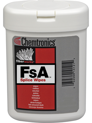 Chemtronics - FSA75 - Fusion splice cleaner wipes N/A, FSA75, Chemtronics