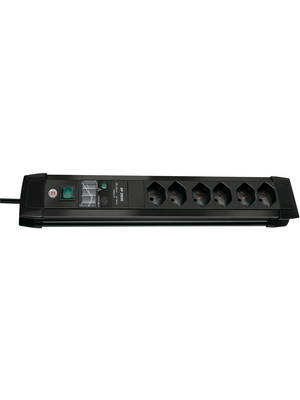 Brennenstuhl - 1156002396 - Outlet strip, 1 Switch / Over Voltage Protection, 6xType 13, 3 m, Type 12, 1156002396, Brennenstuhl