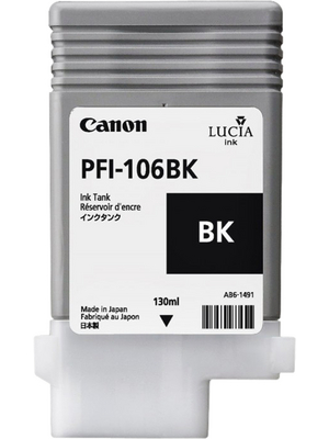 Canon - PFI-106BK - Ink PFI-106BK black, PFI-106BK, Canon