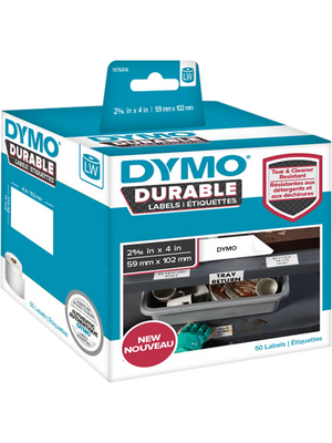 Dymo - 1976414 - Durable LabelWriter Label, 102 x 59 mm, black on white, 1 x 50, 1976414, Dymo