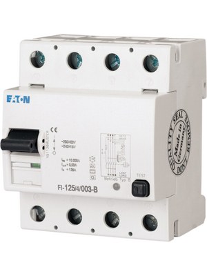 Eaton - FI-25/4/003-A - RCD circuit breaker, type A, 25 A, 4, 400 VAC, FI-25/4/003-A, Eaton