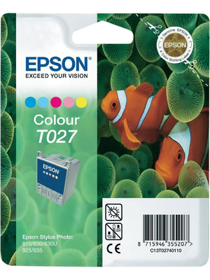 Epson - C13T02740110 - Ink T027 multicoloured, C13T02740110, Epson