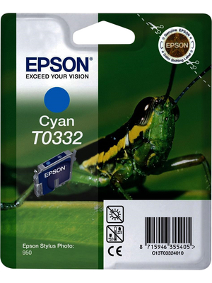Epson - C13T033240 - Ink T0332 Cyan, C13T033240, Epson