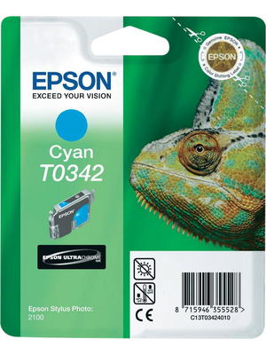 Epson - C13T03424010 - Ink T0342 Cyan, C13T03424010, Epson