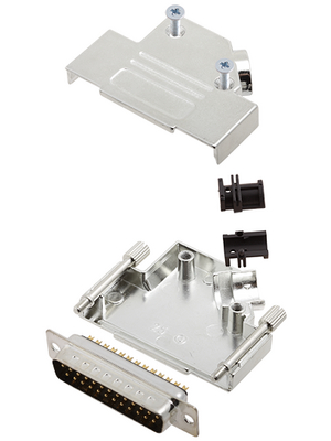 Encitech Connectors - D45ZK25-DMP-K - D-Sub plug kit 25P, D45ZK25-DMP-K, Encitech Connectors
