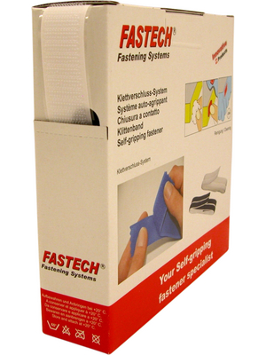 Fastech - B25-SKL01000010 - Self-adhesive hook fasteners white 10.0 m x25 mm, B25-SKL01000010, Fastech