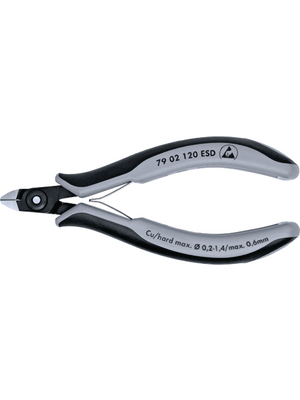 Knipex - 79 02 120 ESD - Side-cutting pliers small bevel, 79 02 120 ESD, Knipex