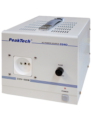 PeakTech - PeakTech 2240 - Isolating Transformer 500 W F (CEE 7/4), PeakTech 2240, PeakTech