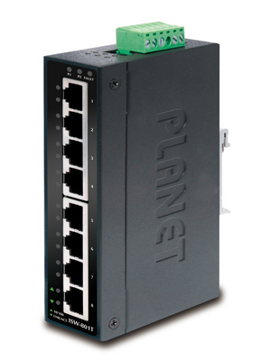 Planet - ISW-801T - Switch 8x 10/100 DIN-Rail, ISW-801T, Planet