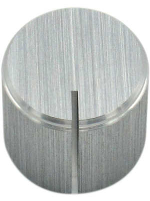 RND Components - RND 210-00333 - Aluminium Knob, silver, 6.4 mm shaft, RND 210-00333, RND Components