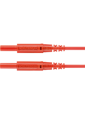Schtzinger - MSFK A301 / 0.5 / 100 / RT - Safety test lead ? 2 mm red 100 mm 0.5 mm2 CAT III, MSFK A301 / 0.5 / 100 / RT, Schtzinger