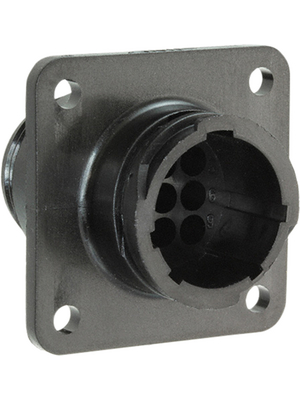 TE Connectivity - 206705-3 - Receptacle CPC Special Series 1 Poles=9, accepts male contacts / Square Flange / sealed, 206705-3, TE Connectivity