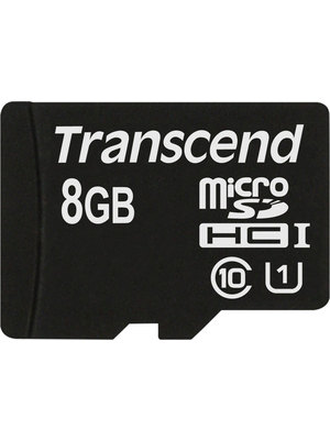 Transcend - TS8GUSDCU1 - MicroSD Memory Card 8 GB, TS8GUSDCU1, Transcend