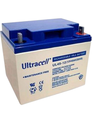 Ultracell - UL45-12 F10 - Lead-acid battery 12 V 45 Ah, UL45-12 F10, Ultracell