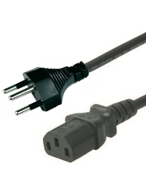 Feller AT - 6900-111.60 - Device cable 3-pin CH Type 12 IEC-320-C13 2.00 m, 6900-111.60, Feller AT