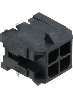 Molex - 43045-0401 - Male connector dual row 90 Pitch3 mm Poles 2 x 2 Micro-Fit, 43045-0401, Molex