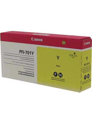 Canon Inc - PFI-701Y - Ink PFI-701Y yellow, PFI-701Y, Canon Inc