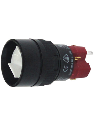 DECA - SD16-LMR1-1S - Illuminated push-button ? 18 mm 1 NO+1 NC, SD16-LMR1-1S, DECA