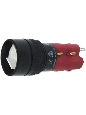 DECA - SD16-LMR1-2S - Illuminated push-button ? 18 mm 2 NO+2 NC, SD16-LMR1-2S, DECA
