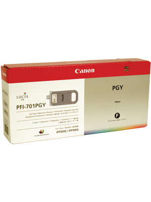 Canon Inc - PFI-701PGY - Ink PFI-701PGY photo grey, PFI-701PGY, Canon Inc