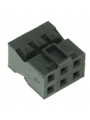 Amphenol/FCI - 90311-006LF - Socket housing, Minitek 2x3-pin Pitch2 mm Poles 2 x 3 Double row Minitek, 90311-006LF, Amphenol/FCI
