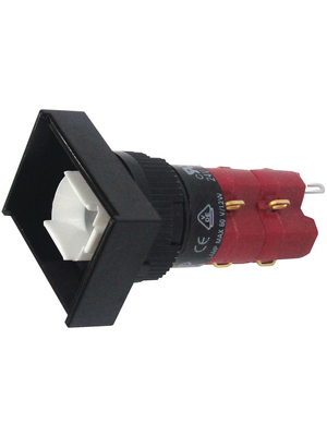 DECA - SD16-LAT1-2S - Illuminated push-button 18 x 24 mm 2 NO+2 NC, SD16-LAT1-2S, DECA
