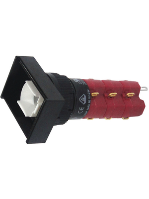 DECA - SD16-LAT1-3S - Illuminated push-button 18 x 24 mm 3 NO+3 NC, SD16-LAT1-3S, DECA
