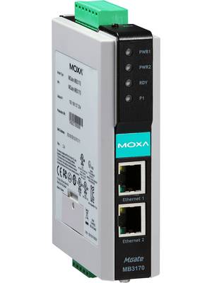 Moxa - MGate MB3170 - Modbus gateway, MGate MB3170, Moxa