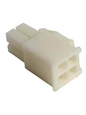 TE Connectivity - 172167-1 - Pin housing Pitch4.14 mm Poles 2 x 2 Double row / Free hanging/cable mount / straight / accepts male or female contacts MATE-N-LOK Mini Universal, 172167-1, TE Connectivity