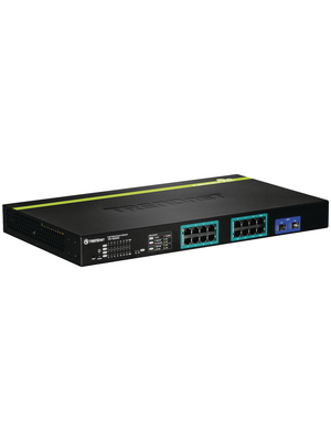 Trendnet - TPE-1620WS - Switch, 18x 10/100/1000 (PoE), 2x SFP, Desktop / 19", TPE-1620WS, Trendnet