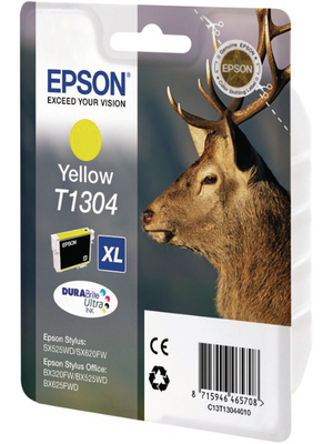 Epson - C13T13044010 - Ink T1304 yellow, C13T13044010, Epson