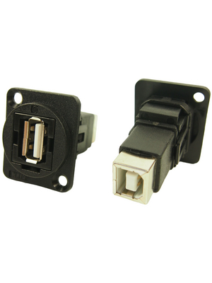 Cliff - CP30209NX - USB Adapter in XLR Housing 1 x USB 2.0 A, 1 x USB 2.0 B, CP30209NX, Cliff